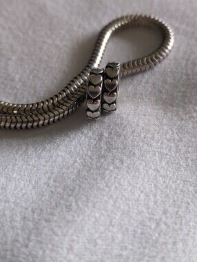 ❤️ RCI 925 S Heart Charm Spacer Stopper